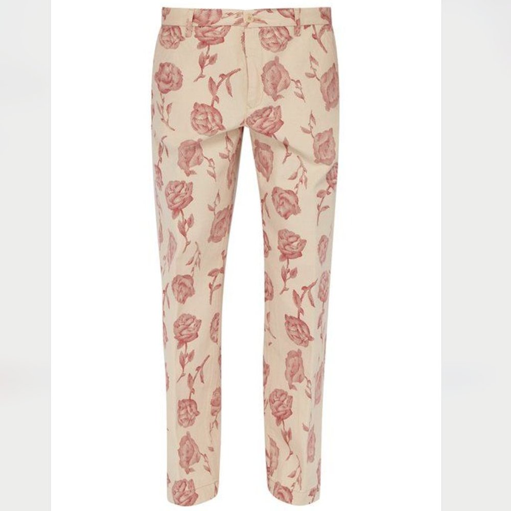 Aries Arise - Rose Print Trousers - SZ 26